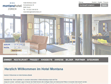 Tablet Screenshot of hotelmontana-zurich.com
